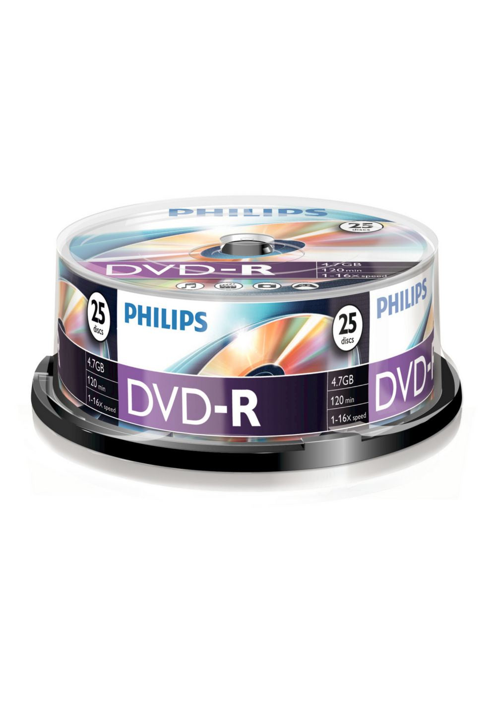 1x25 Philips DVD-R 4,7GB 16x SP