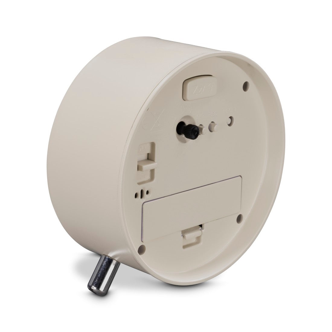 Hama Radio Clock Flores analogue w/o ticking, grey/beige 222229