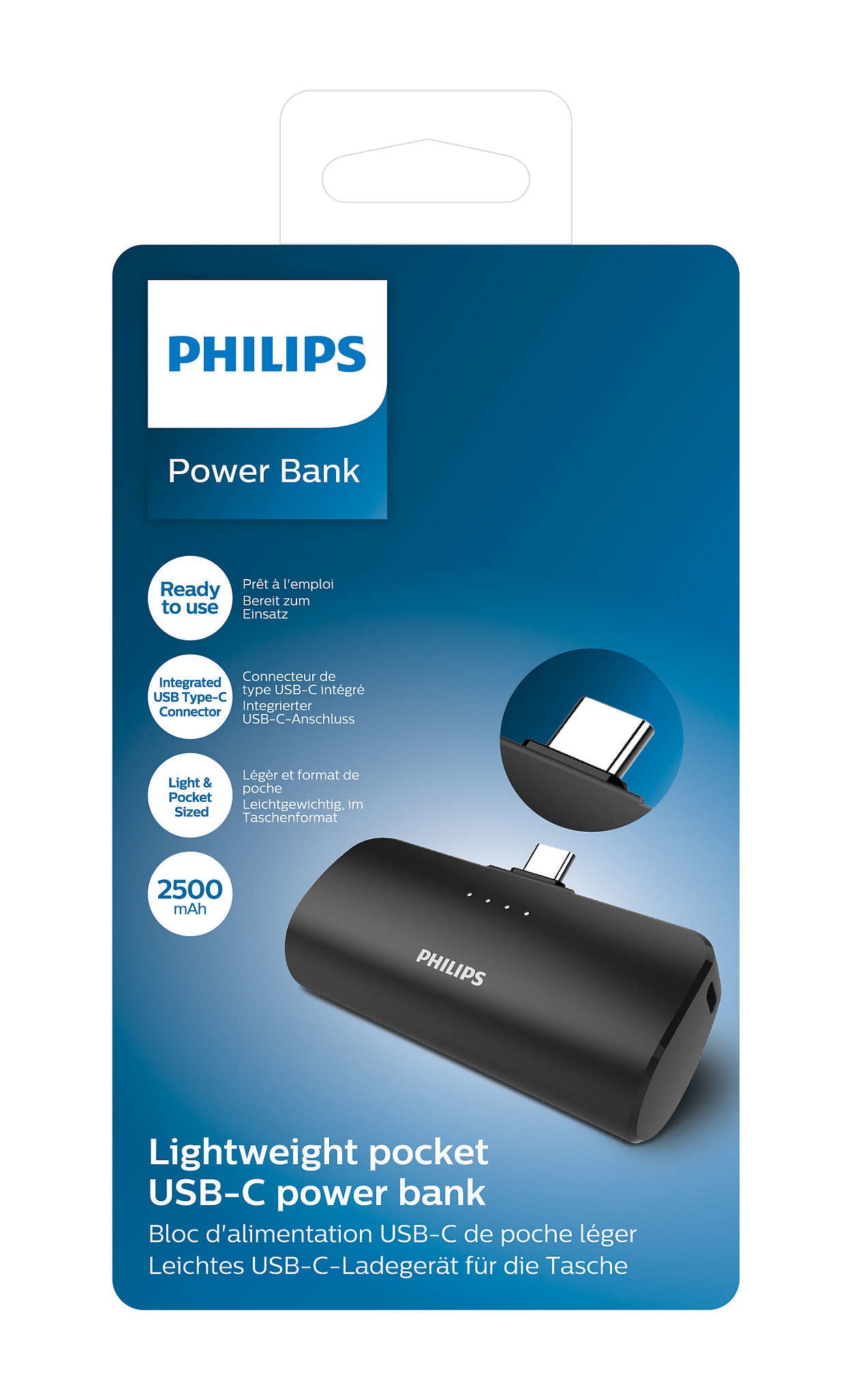 Philips Powerbank 2500mAh with USB-C connector