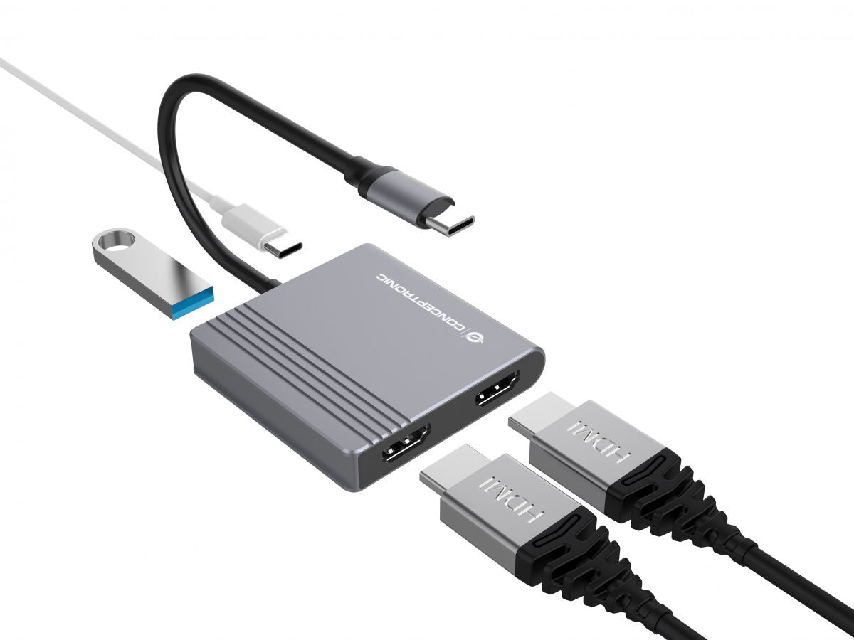 Conceptronic DONN13G 4-in-1 USB 3.2 Docking