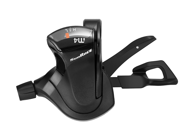 Duimversteller Sunrace links 3 speed DLM403 - zwart