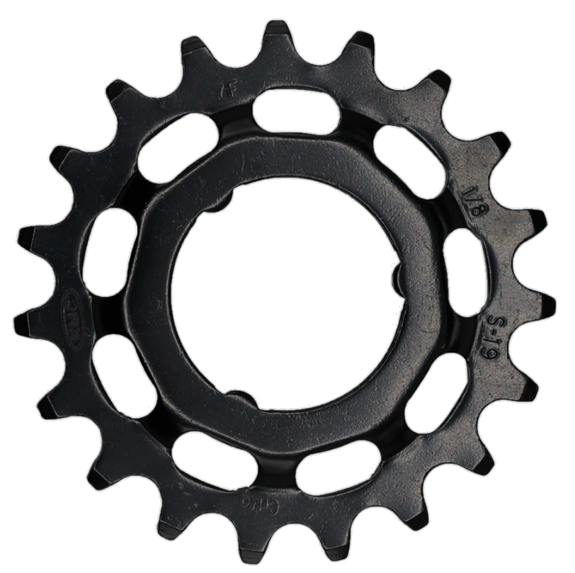 Tandwiel KMC Voor Shimano 19T O-MO Staal 1/8 inch - Zwart