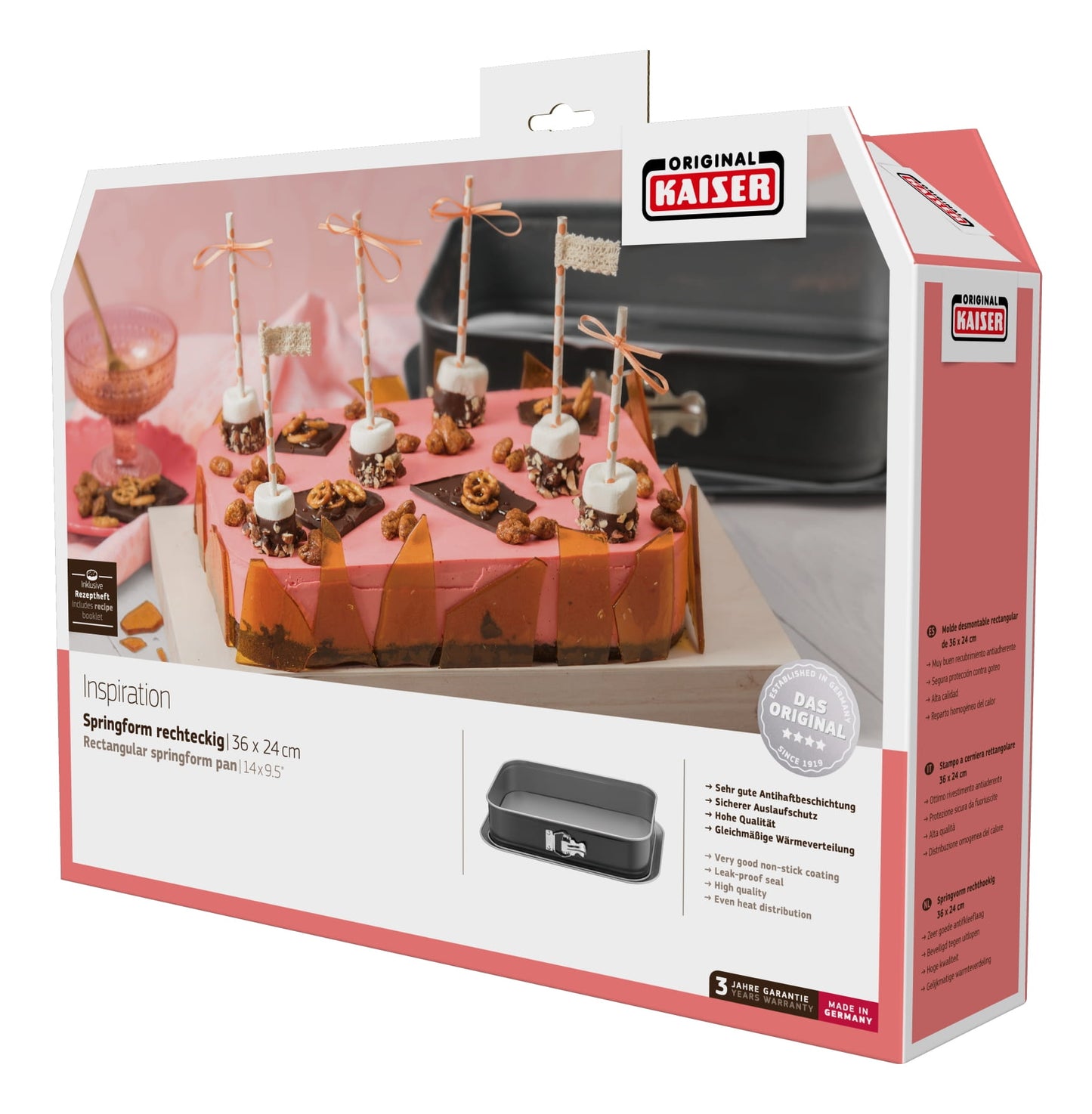 KAISER Inspiration springf. pan rectangular 35 x 24 cm