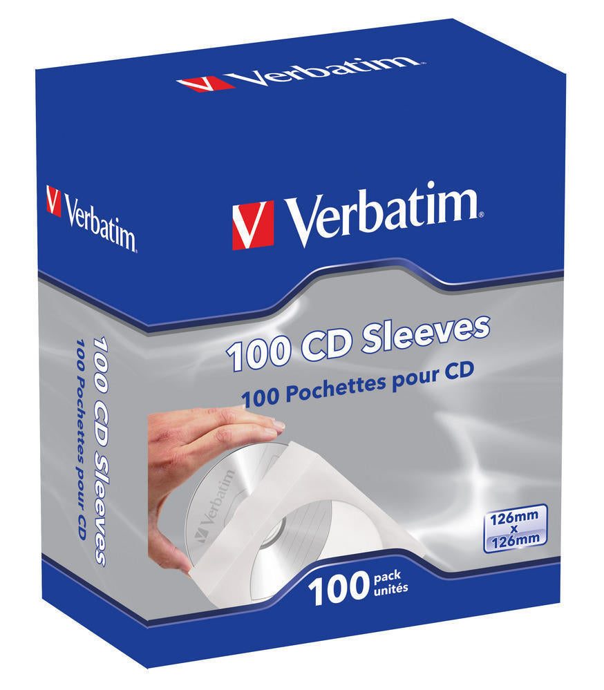 1x100 Verbatim CD/DVD Sleeves
