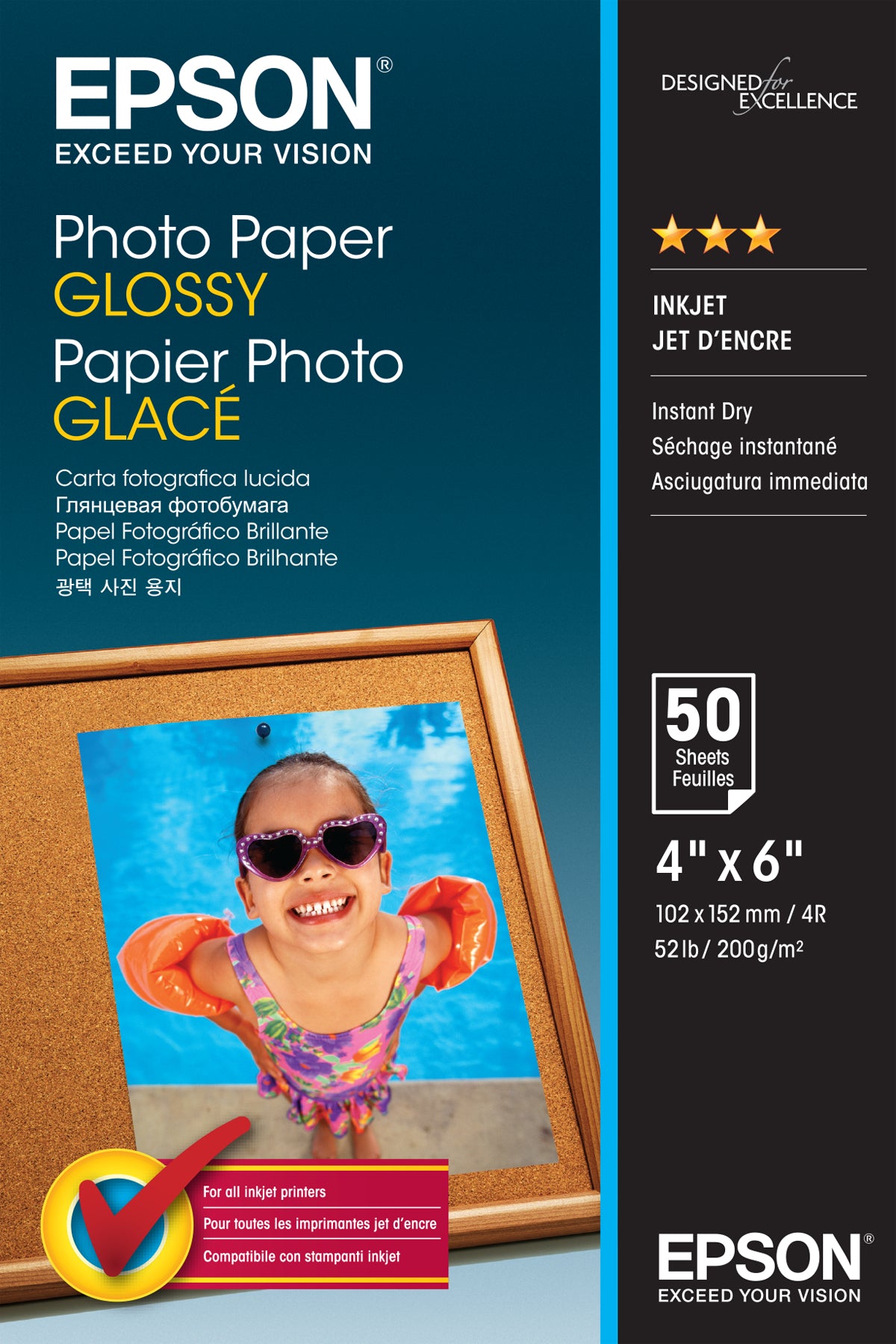 Epson Photo Paper Glossy 10x15 cm 50 Sheets 200 g