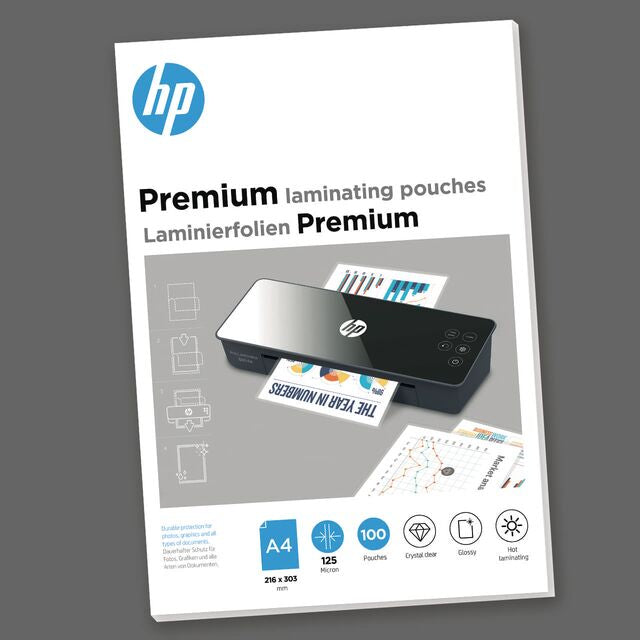 HP Premium Laminating pouches A4 125 Micron