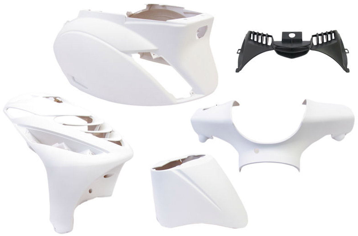 Plaatset 5-delig Edge voor Piaggio Zip-SP vanaf bouwjaar 2000 - mat wit