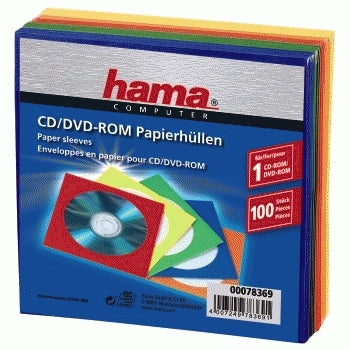 1x100 Hama Paper Sleeves colour- assorted 78369