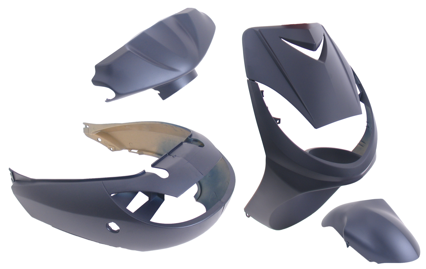 Plaatset 6-delig Edge for Peugeot Vivacity tot bouwjaar 2008 - mat donkerblauw