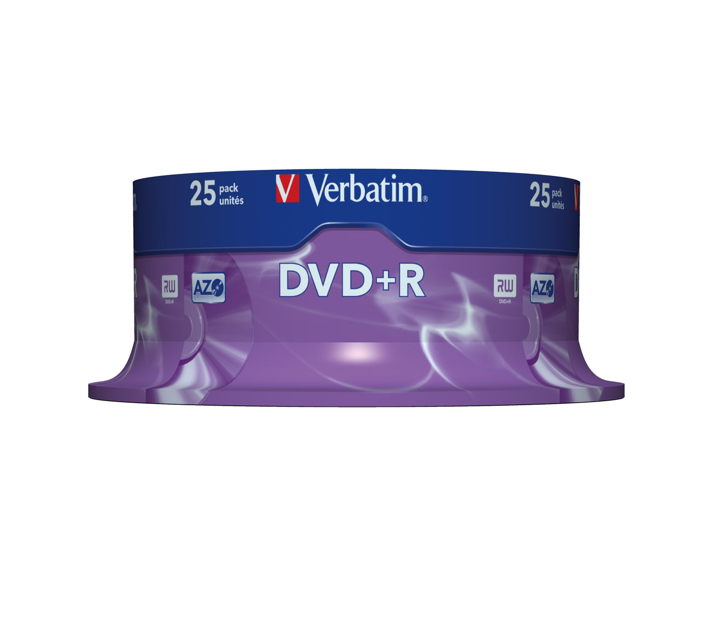 1x25 Verbatim DVD+R 4,7GB 16x Speed, matt silver