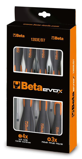 Schroevendraaierset Beta Tools Evox 1203E/D8P - 8 delig