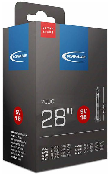 Binnenband Schwalbe SV18 Extra Light 28" / 28/47-622/635 - 40mm ventiel