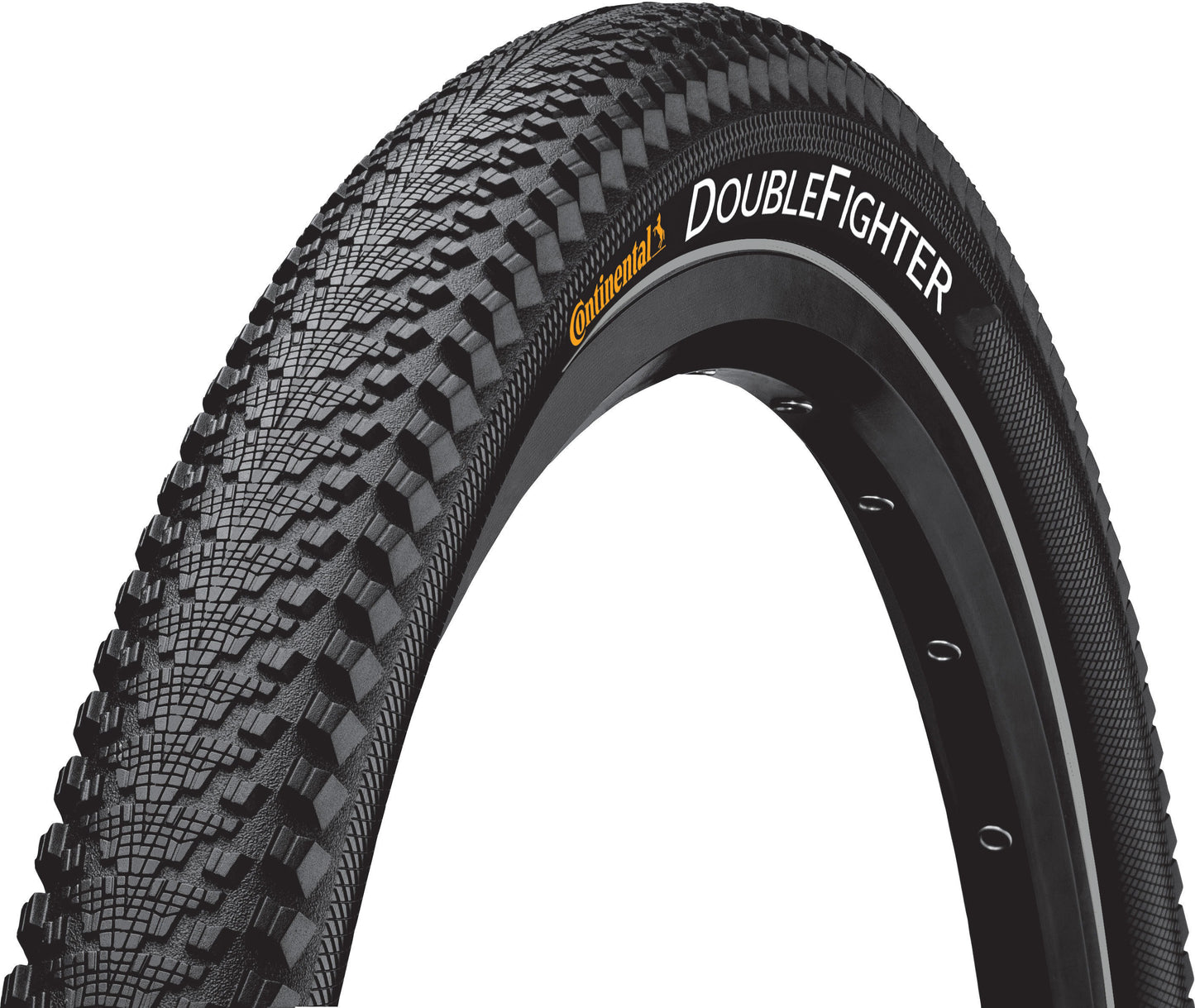 Buitenband Continental DoubleFighter III 28 x 1.40" / 37-622 mm - zwart met reflectie