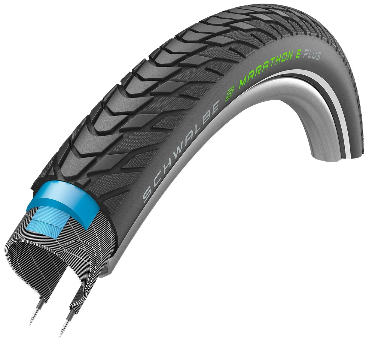 Buitenband Schwalbe Marathon E-Plus Performance Line 28 x 1.50" / 40-622 mm - zwart met reflectie