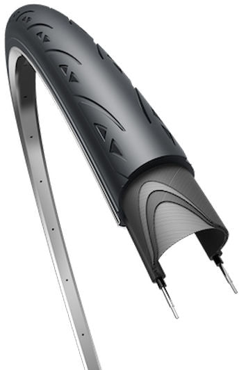 Vouwband Edge-Obor Mojo Stamino 28 x 1.10" / 25-622 - zwart