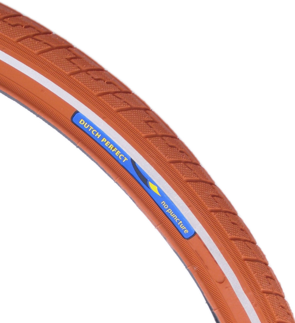 Buitenband Dutch Perfect 28 x 1.40" / 40-622mm anti-lek - bruin met reflectie