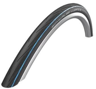 Buitenband Schwalbe Lugano 2 K-Guard 28 x 1.00" / 25-622 mm - zwart met blauwe strepen