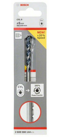 Bosch 1 Drill Bit CYL-5 6x50x100mm