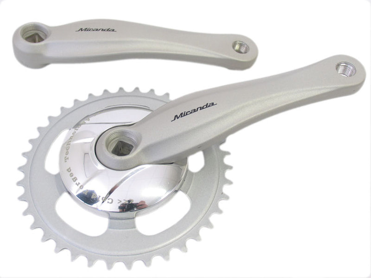 Crankstel 38T Miranda Beta 1 mdl. Gazelle 170mm met een 9.2cm disc - zilver