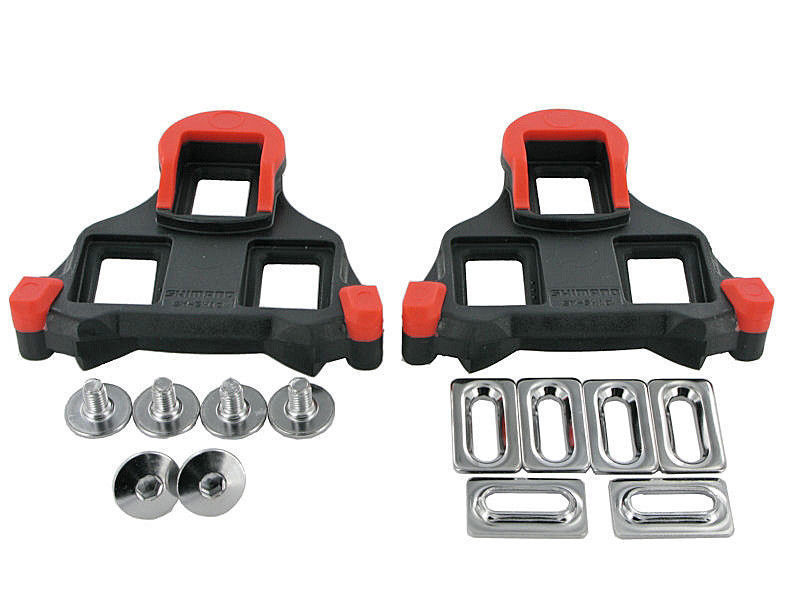 Schoenplaatjes Shimano SM-SH10 SPD-SL- rood (zonder speling)