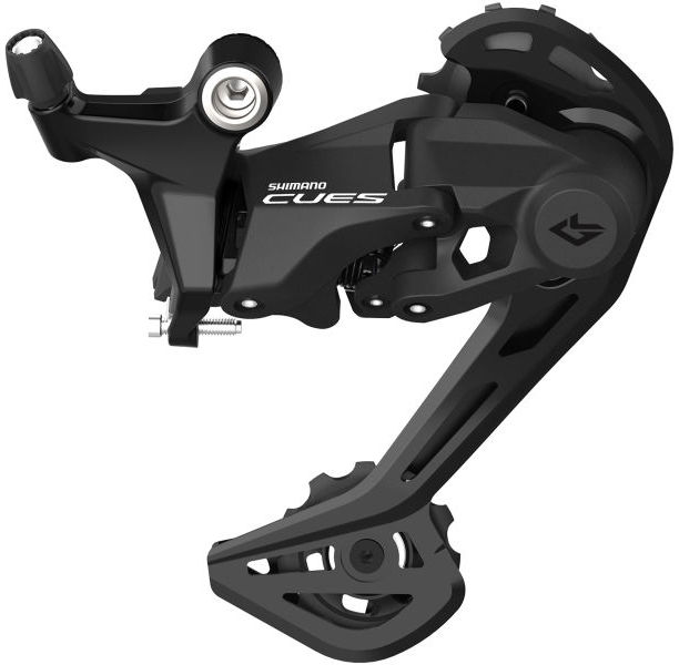 Achterderailleur 9 speed Shimano CUES RD-U4020 - met lange kooi - Zwart