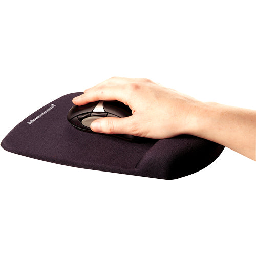 Fellowes Plushtouch Mousepad Wrist Support black