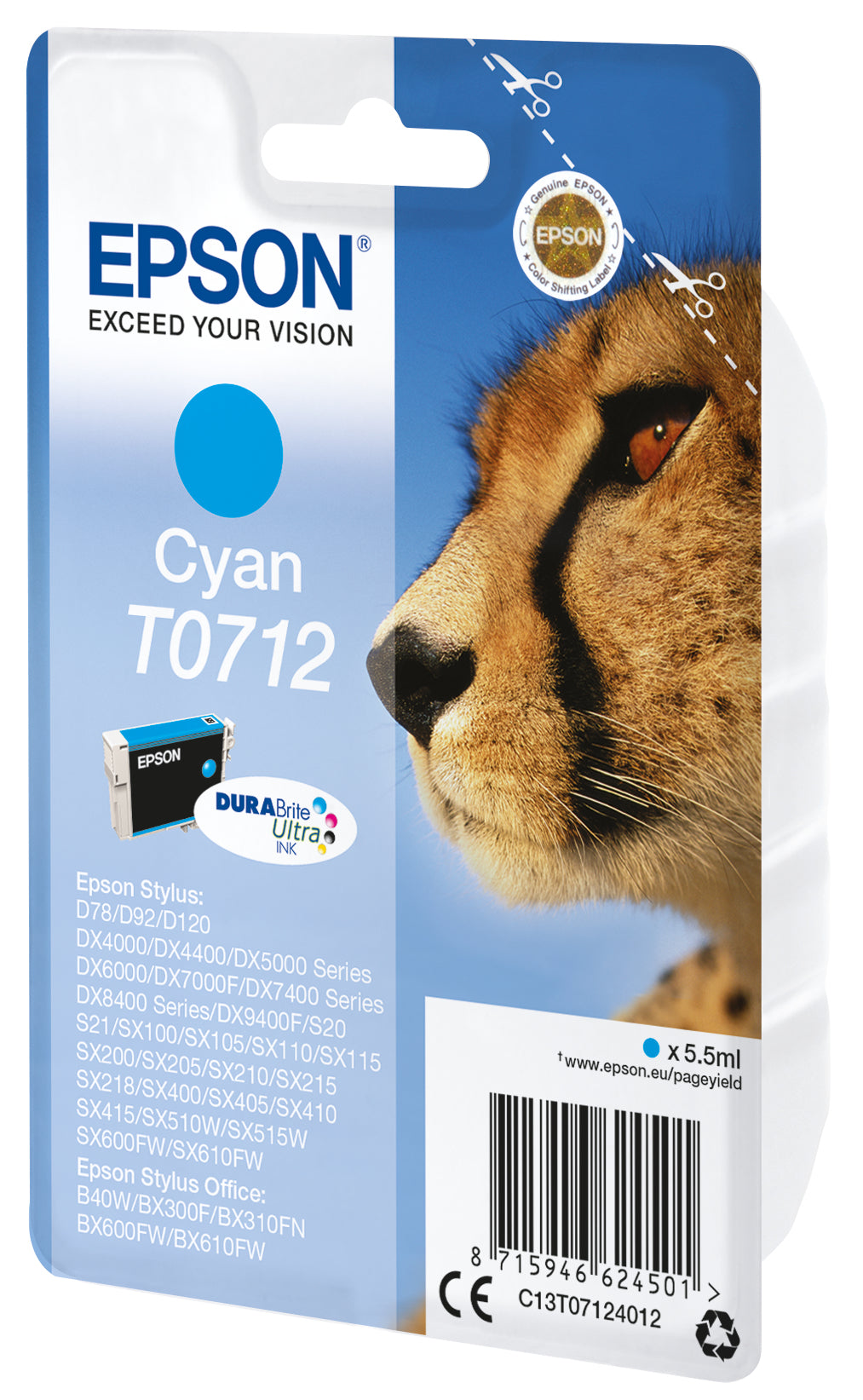 Epson T071240 orig blauw 5,5ml