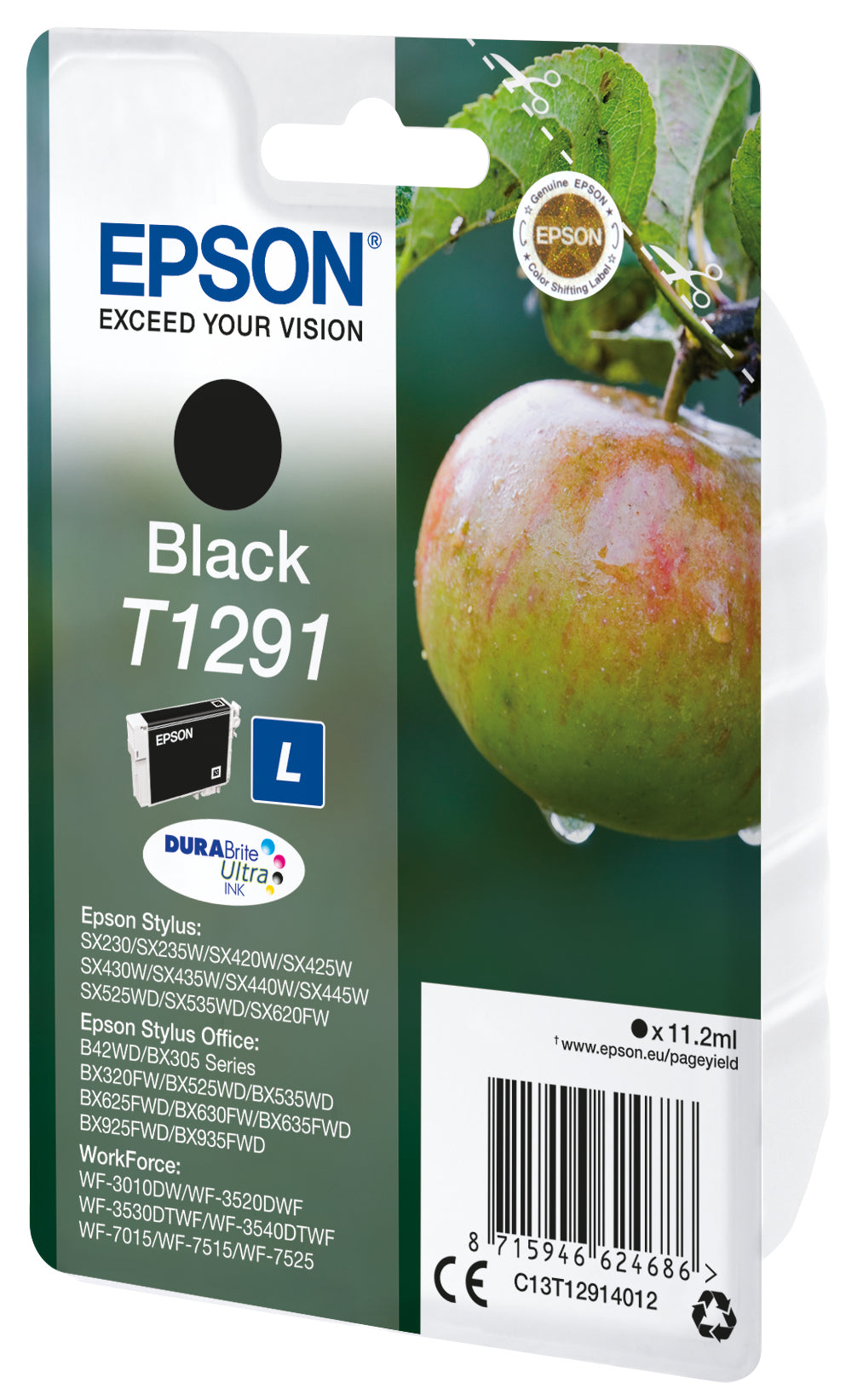Epson ink cartridge black DURABrite T 129 T 1291
