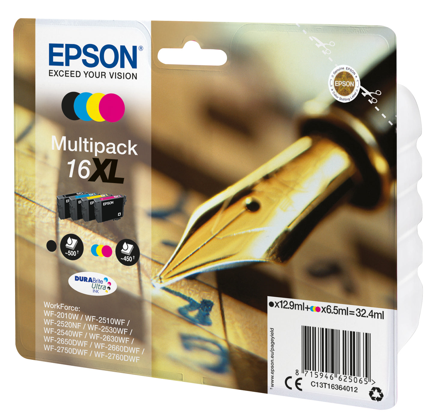 Epson DURABrite Ultra XL Multipack BK/C/M/Y T 163 T 1636