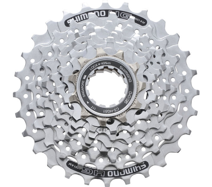Cassette 8 speed Shimano Alivio HG51 11-30T (10 stuks in werkplaatsverpakking)