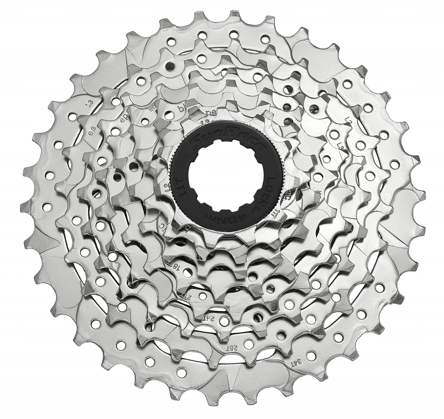 Cassette 8 speed Sunrace CSM66 11-34T - Nikkel