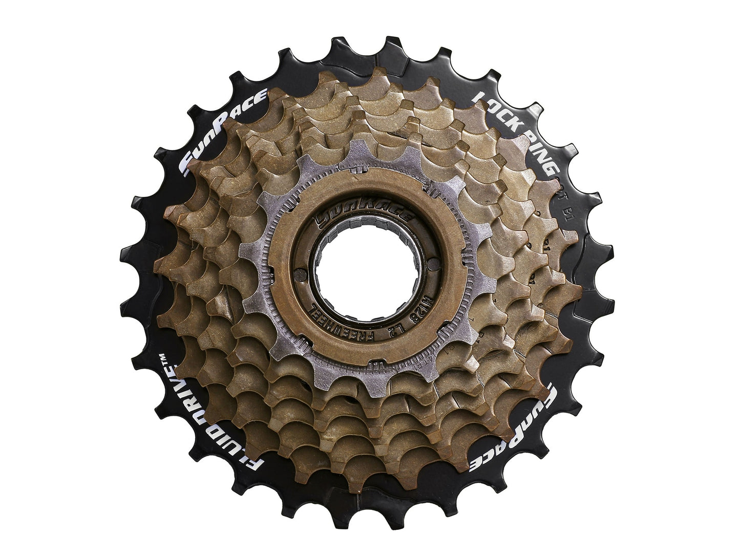 Freewheel 7 speed Sunrace MFM2A 14-28 tands - zink