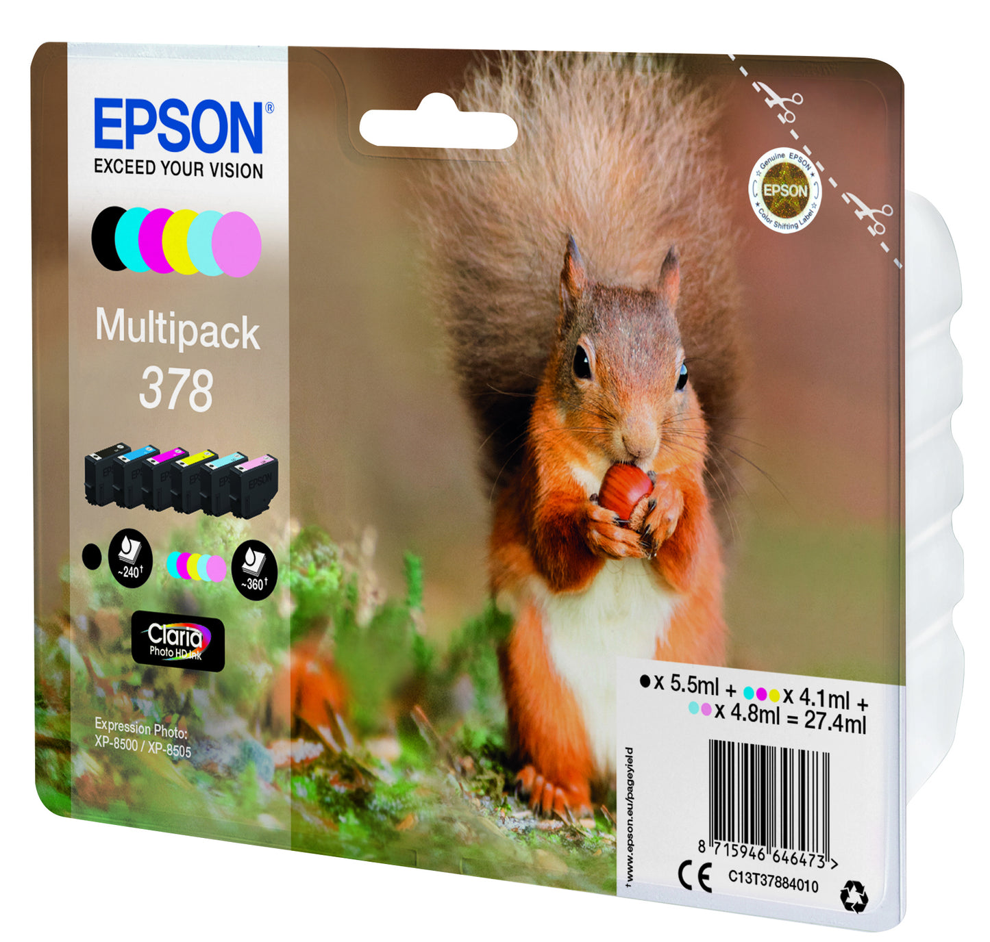 Epson Multipack Claria Photo HD T 378 (6 colors) T 3788