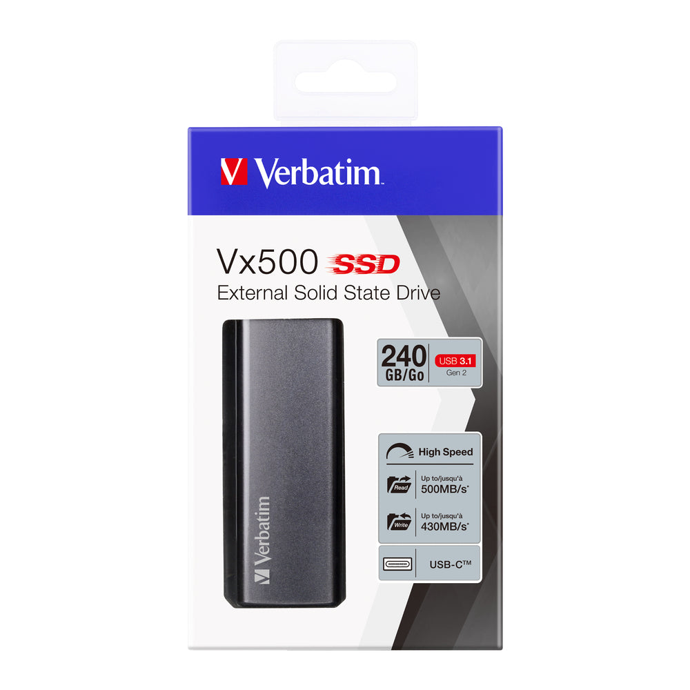 Verbatim Store n Go Vx500 240GB SSD USB 3.1 47442