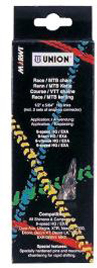 Ketting 7/8 speed Marwi HG/IG 1/2" x 3/32" 116 links - zwart