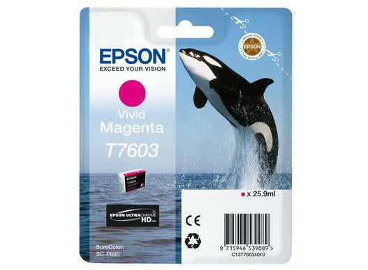 Epson ink cartridge vivid magenta T 7603 N