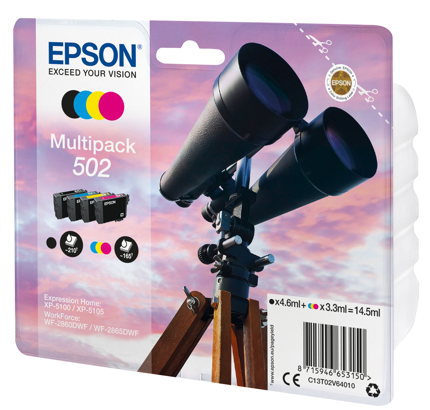 Epson Multipack T 502 BK/C/M/Y T 02V6