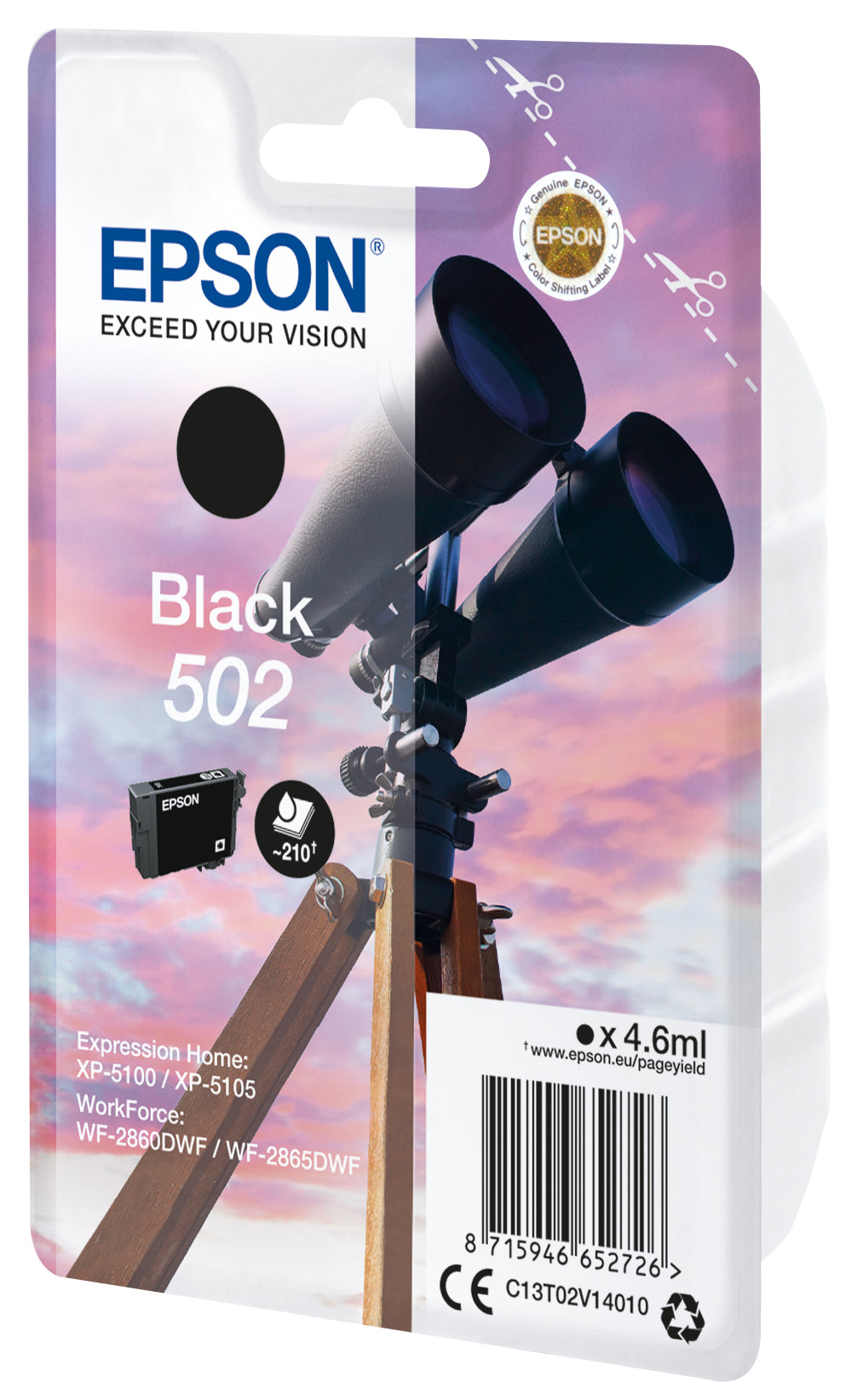 Epson T02V1 orig zw 502 4.6ml