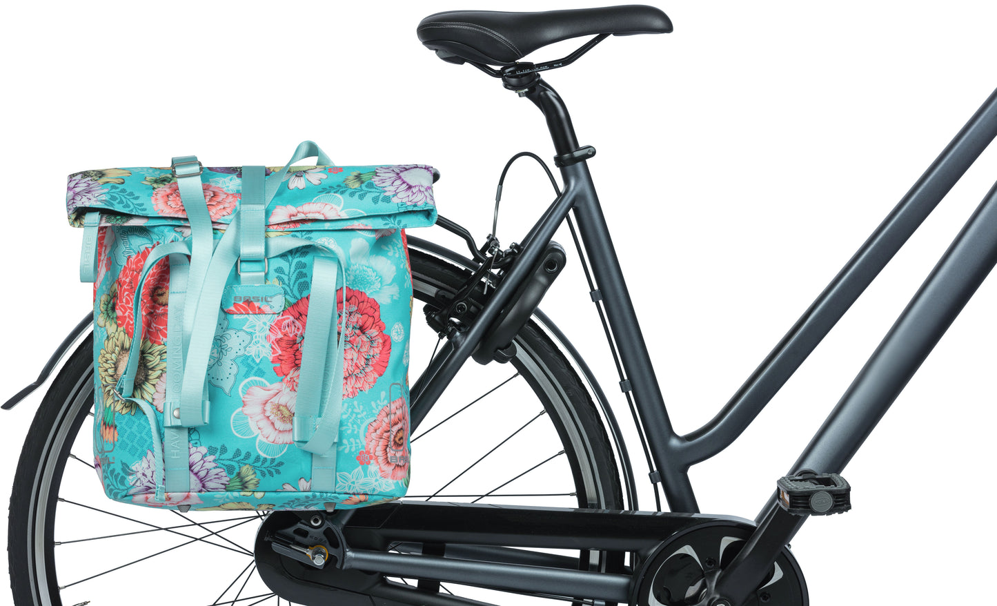 Fietstas Basil Bloom Field Shopper 20 liter 30 x 15 x 38 cm - sky blue