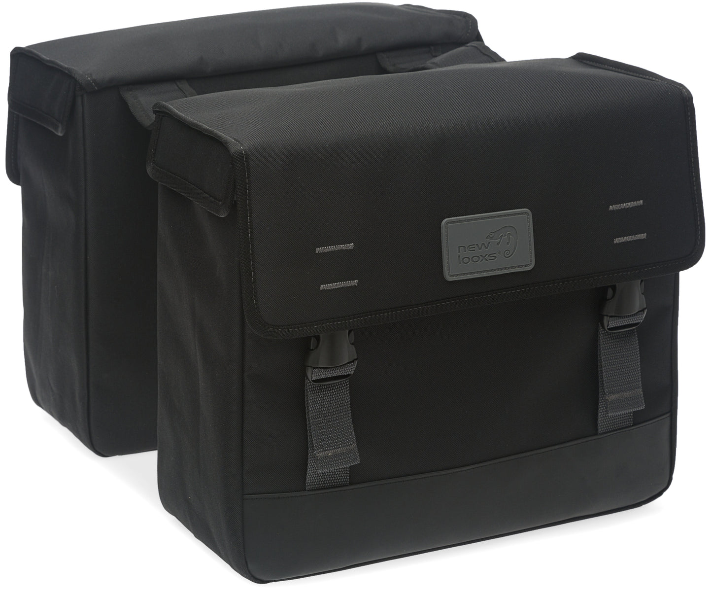 Dubbele fietstas New Looxs Origin Double 39 liter 35 x 33 x 15 cm - zwart
