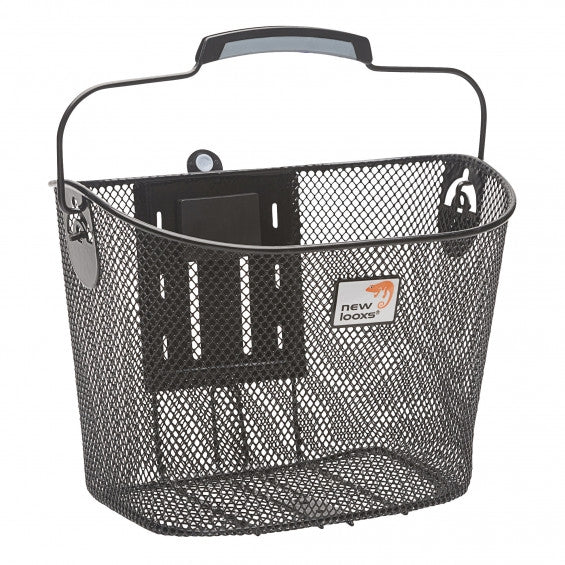 Fietsmand New Looxs Toscane Smartlock 19 liter 34 x 25 x 25 cm - zwart