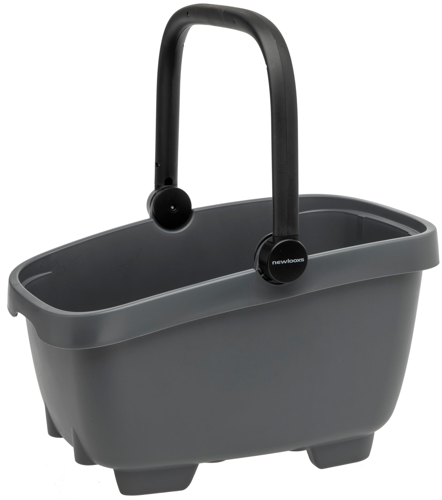 Gerecyclede (honden)fietsmand New Looxs Clipper MIK 28 liter - 49 x 37 x 29 cm - anthraciet