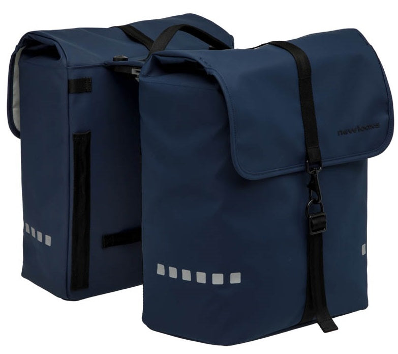 Dubbele fietstas New Looxs Odense MIK 39 liter 34 x 16 x 38 cm (2x) - donkerblauw