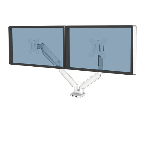 Fellowes Platinum Series Dual Monitor Arm white