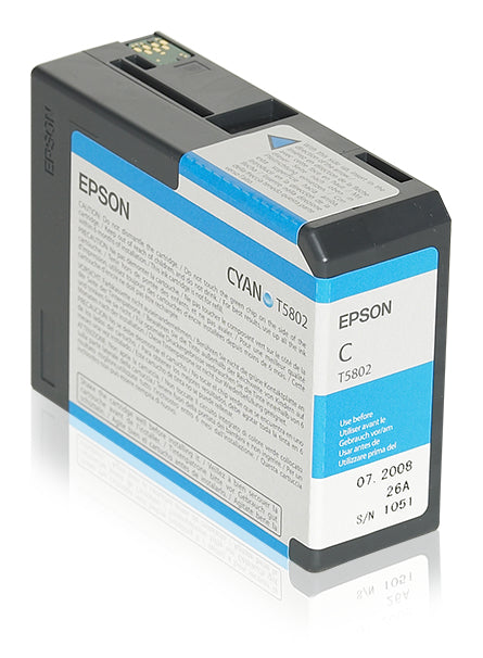 Epson ink cartridge cyan T 580 80 ml T 5802