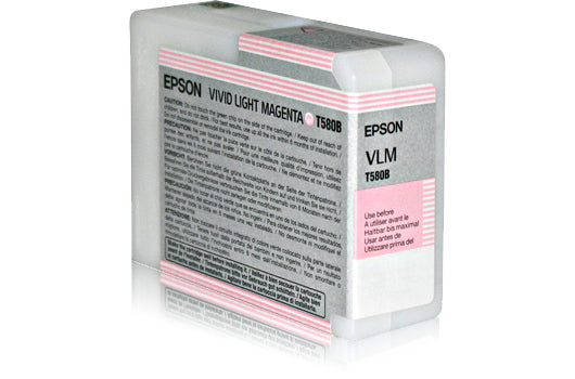 Epson ink cartridge vivid light magenta T 580 80 ml T 580B