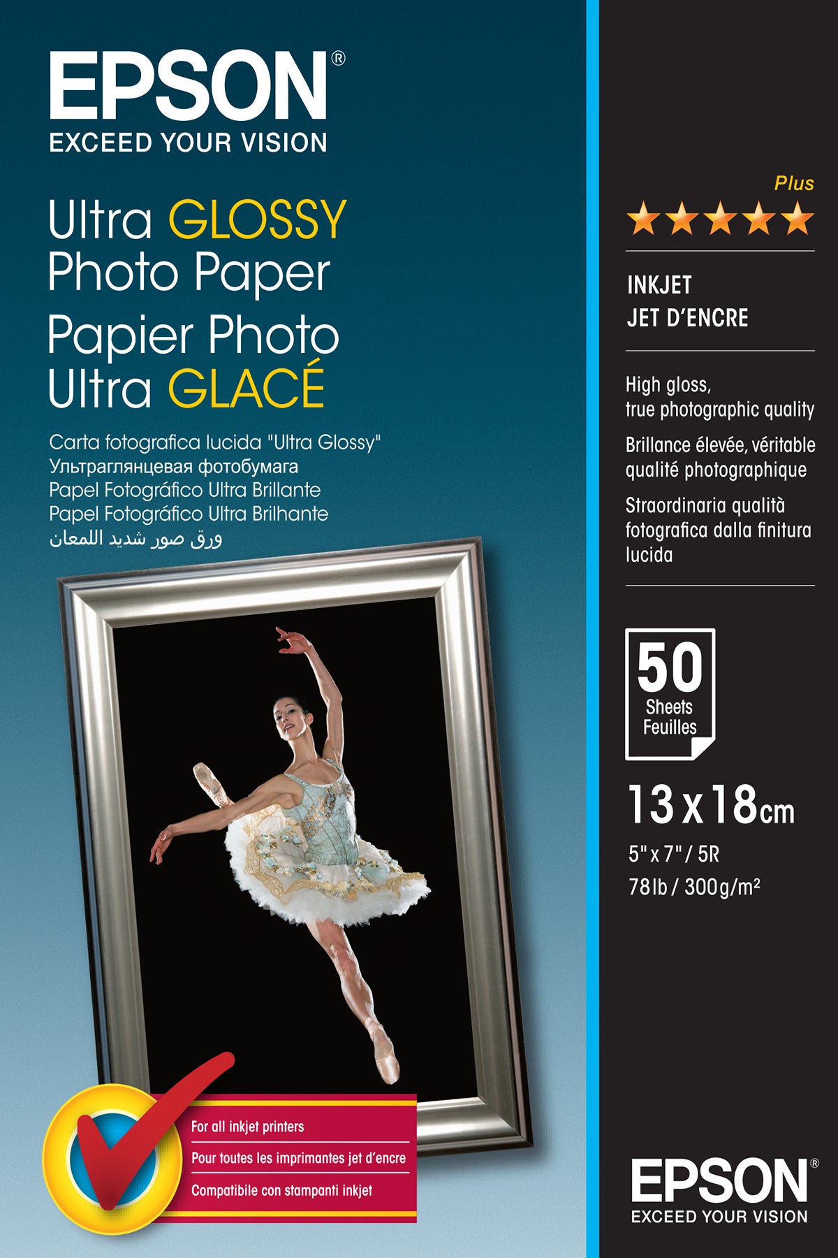 Epson Ultra Glossy Photo Paper 13x18 cm, 50 Sh., 300 g S 041944