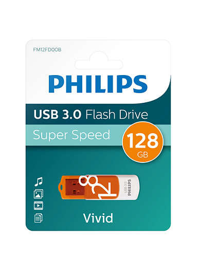 Philips USB 3.0 128GB Vivid Edition Sunrise Orange