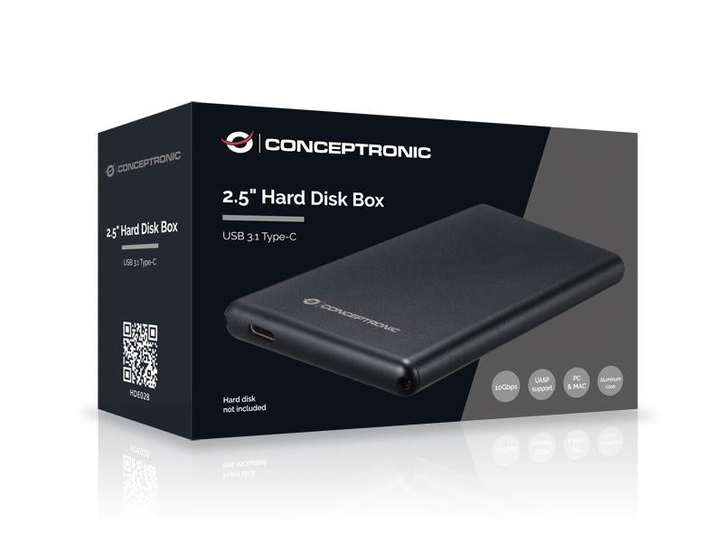Conceptronic HDE02B 2,5 Hard Drive Box USB 3