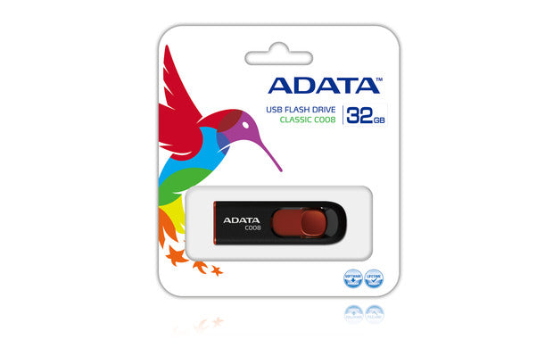 ADATA USB 2.0 C008 black 32GB AC008-32G-RKD